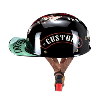 Автомобильный шлем с электродвигателем, скутер, велосипед, Бейсбольная кепка с открытым лицом, L9BC
