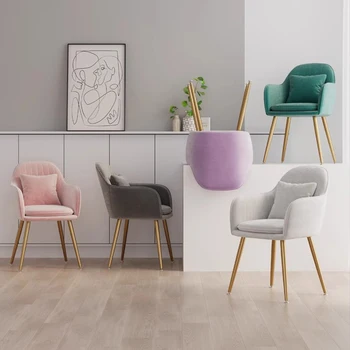 Макияж Скандинавские стулья для гостиной Дизайнерские Современные стулья для чтения Удобная Кухня Эргономичный Салон Poltrona Мебель для дома