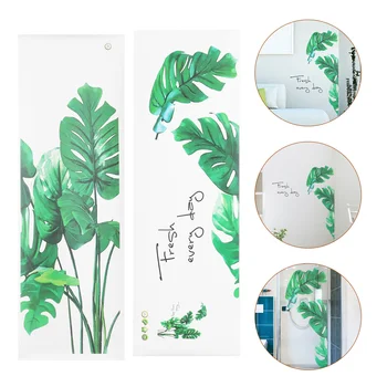 Наклейка на стену, декор, наклейка на обои, наклейка с рисунком банановых листьев, наклейка для детской комнаты, наклейка для гостиной
