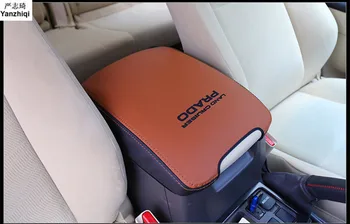 Подлокотник из микрофибры, накладка на консоль, подушка, опорная коробка, Подлокотник, верхний коврик, вкладыш 1ШТ для Toyota Prado 2010-2018 2019