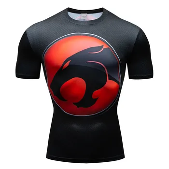 Спортивная футболка Rashguard для мужчин, бодибилдинга, Быстросохнущая компрессионная рубашка для фитнеса, тренировки для бега, Мужская спортивная одежда первого слоя