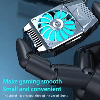 Универсальный вентилятор охлаждения радиатора телефона, мини-портативный игровой кулер, задняя клипса для радиатора телефона, подходит для iPhone / Samsung / Xiaomi